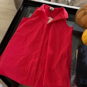 Vibrant Red Sleeveless dress